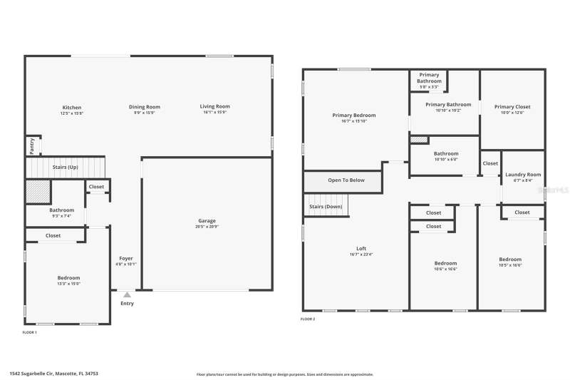 4 bedroom Single Family Residence at 1542 SUGARBELLE CIRCLE, SEASONS AT THE GROVE, MASCOTTE — photo 3
