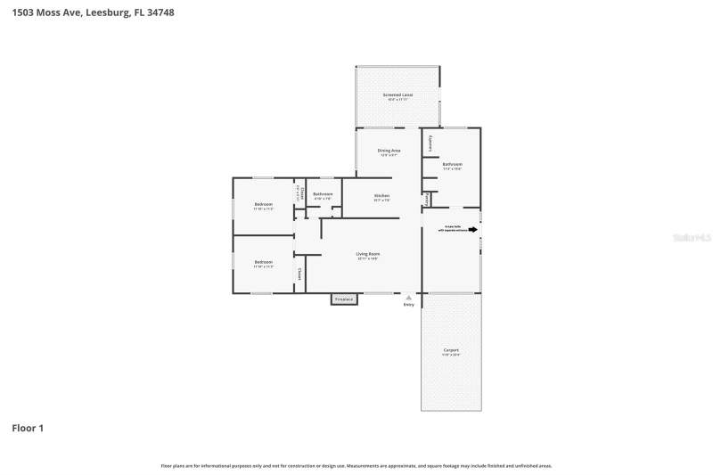 3 bedroom Single Family Residence at 1503 Moss Avenue, Griffin Shores, Leesburg — photo 4