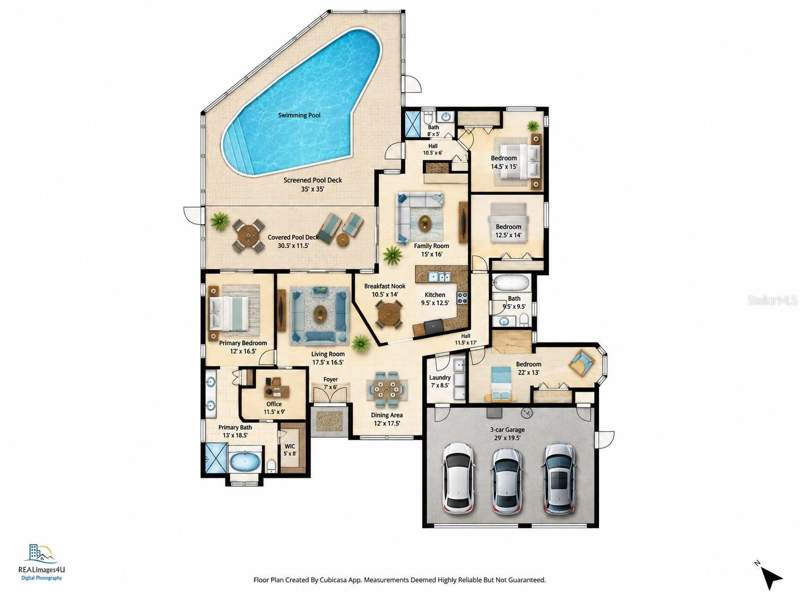 4 bedroom Single Family Residence at 2899 Turtle Terrace, Country Woods, Palm Harbor — photo 3