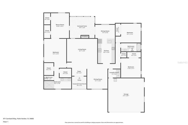 3 bedroom Single Family Residence at 971 Cortland Way, Wexford Leas Unit 4B, Palm Harbor — photo 4