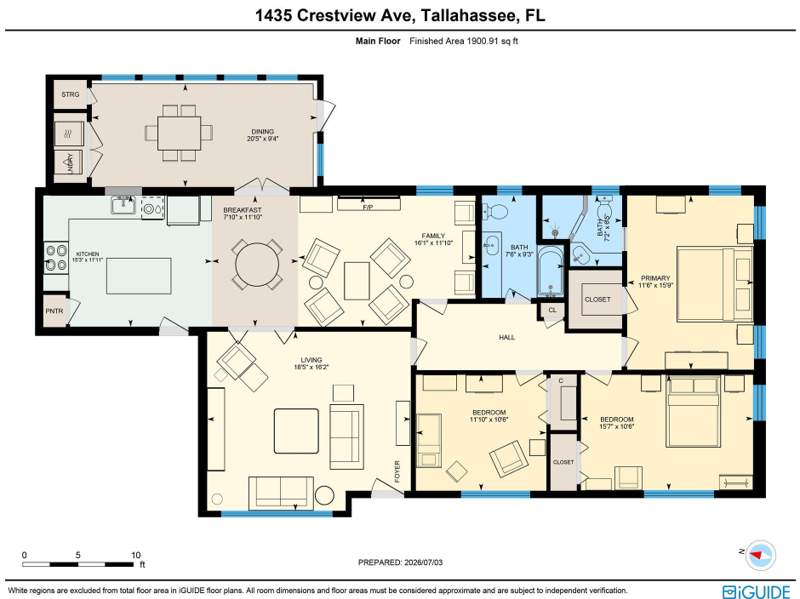 3 bedroom Detached at 1435 Crestview Avenue, Betton Hill, Tallahassee — photo 3