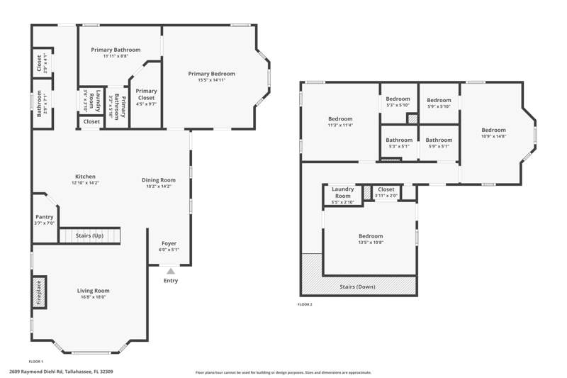 4 bedroom Detached at 2609 Raymond Diehl Road, Ford Heights Unrecorded, Tallahassee — photo 4