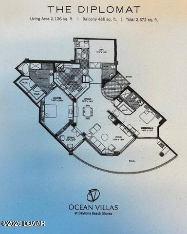 2 bedroom Condominium at 3703 S Atlantic Avenue #504, Ocean Villas Condo, Daytona Beach Shores — photo 2