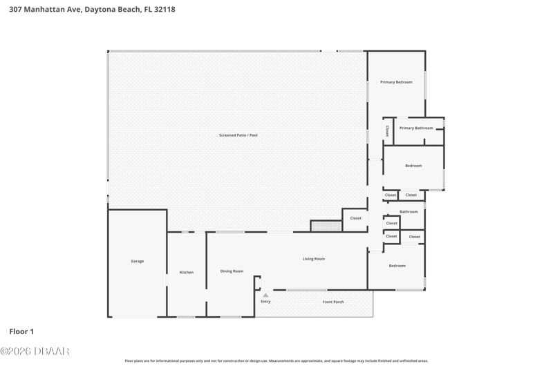 3 bedroom Single Family Residence at 307 Manhattan Avenue, El Pino Parque, Daytona Beach — photo 3