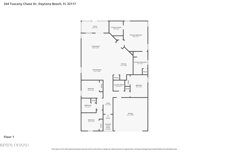 4 bedroom Single Family Residence at 344 Tuscany Chase Drive, Tuscany Woods, Daytona Beach — photo 2