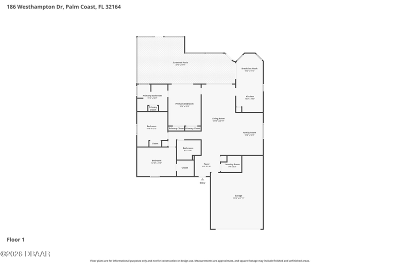 3 bedroom Single Family Residence at 186 Westhampton Drive, Pine Lake, Palm Coast — photo 2