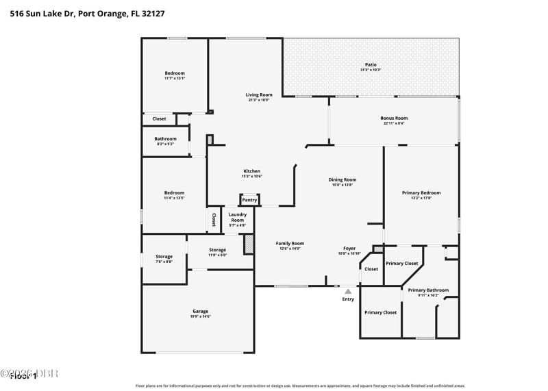3 bedroom Single Family Residence at 516 Sun Lake Drive, Sun Lake Estates, Port Orange — photo 2