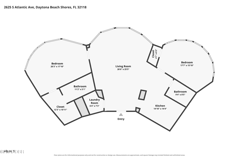 2 bedroom Condominium at 2625 S Atlantic Avenue #5SW, Peck Plaza Condo, Daytona Beach Shores — photo 2