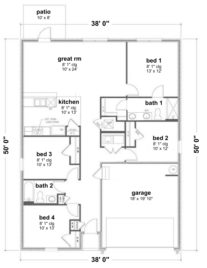 4 bedroom Detached Single Family at 429 Scarborough Street, Shoal River Landing, Crestview — photo 2
