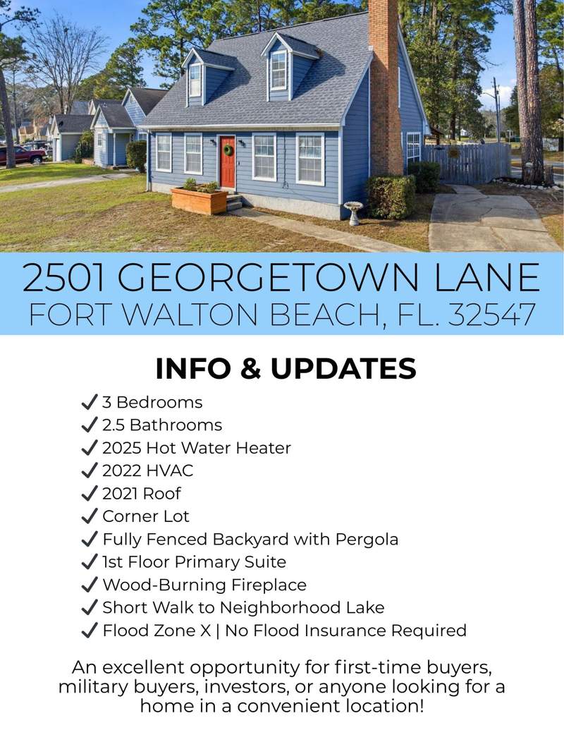 3 bedroom Detached Single Family at 2501 Georgetown Lane, Willow Bend Ph 1, Fort Walton Beach — photo 2