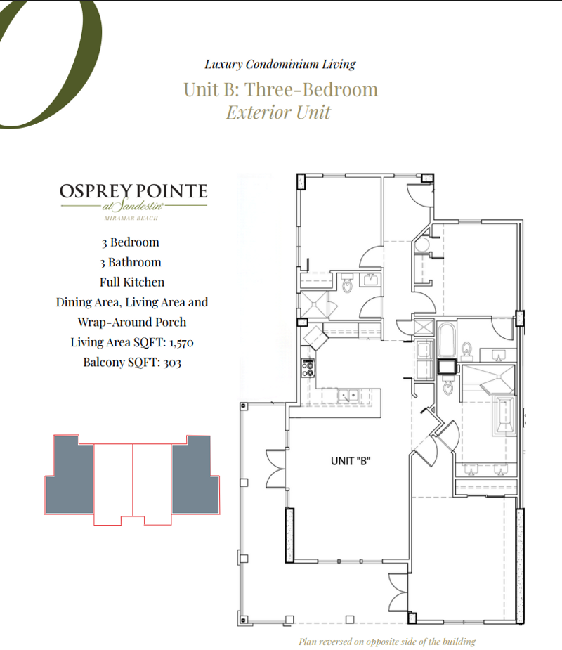 3 bedroom Condominium at 9000 E Heron Walk Drive #4104, Osprey Pointe, Miramar Beach — photo 2
