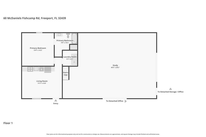 1 bedroom Detached Single Family at 60 Mcdaniels Fishcamp Road #A, Jolly Bay Acres, Freeport — photo 3