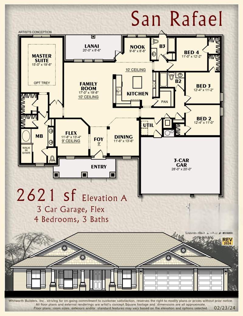 4 bedroom Detached Single Family at 5959 Wind Trace Road #(Lot 13D), Windmeadows, Crestview — photo 2