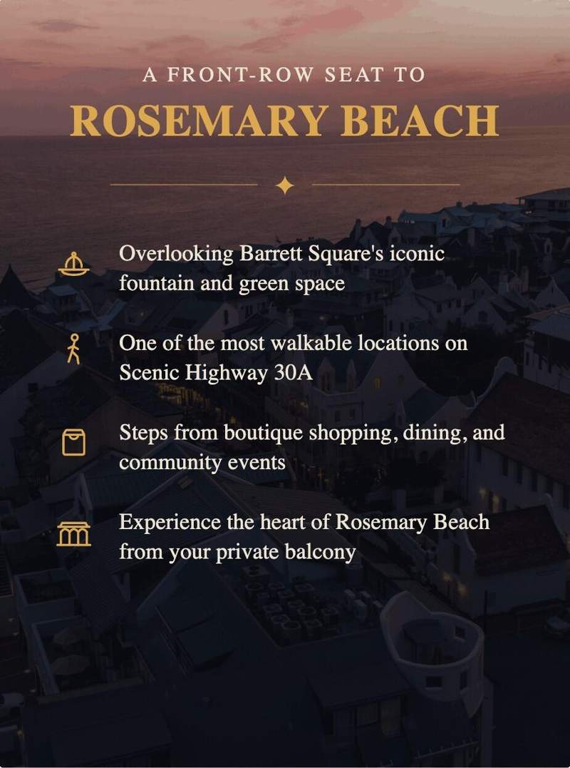 1 bedroom Condominium at 84 N Barrett Square ##5, Rosemary Beach, Rosemary Beach — photo 5