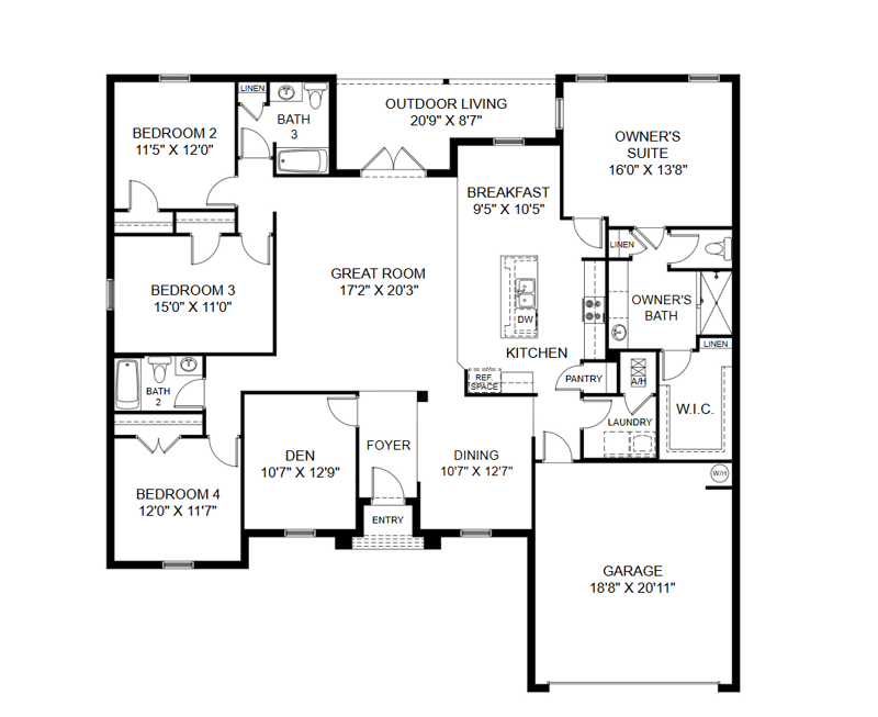 4 bedroom Detached Single Family at 132 N Bentgrass Road, Windswept Estates, Freeport — photo 2