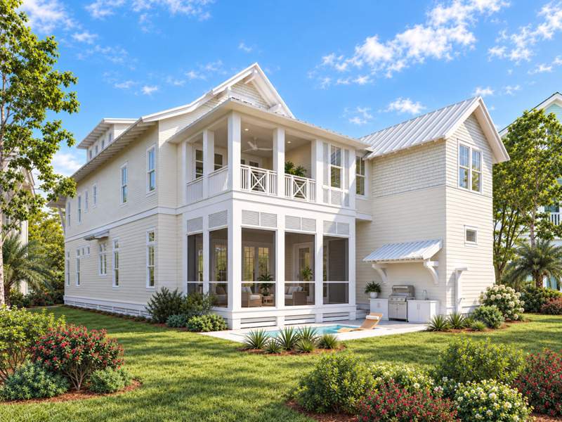 5 bedroom Detached Single Family at Lot 12 Climbing Rose Way, Watercolor, Santa Rosa Beach — photo 3