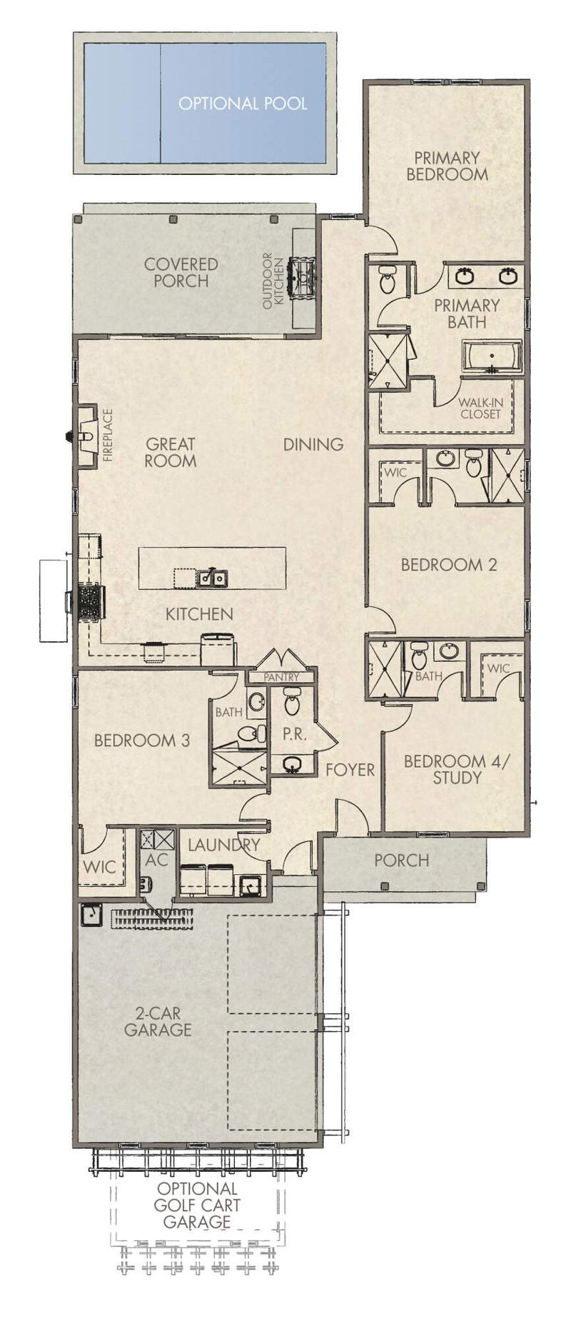 4 bedroom Detached Single Family at 100 Pollard Cove East #Lot 87, Watersound Origins, Watersound — photo 3