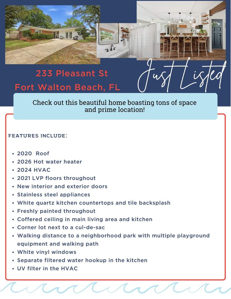 4 bedroom Detached Single Family at 233 NW Pleasant Street, Bayou Woods 2nd Addn, Fort Walton Beach — photo 4
