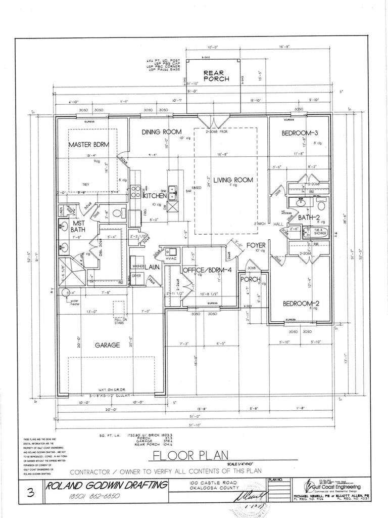 4 bedroom Detached Single Family at 100 Castle Road, Seashore Village, Mary Esther — photo 2