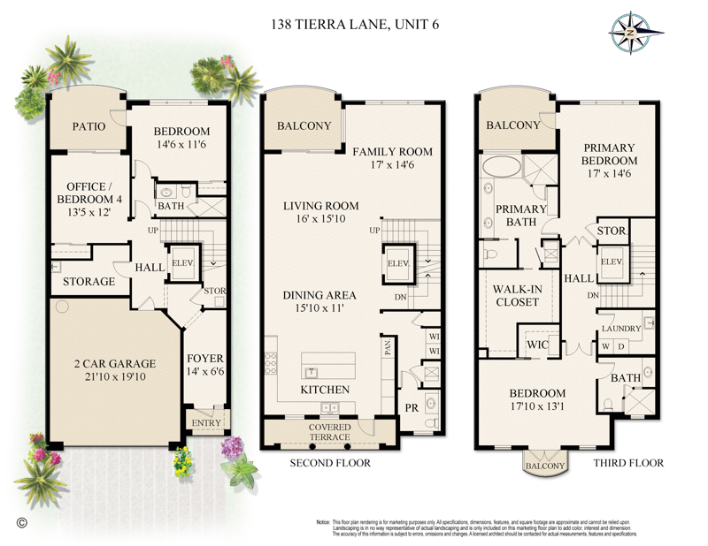 4 bedroom Townhouse at 138 Tierra Lane #6, Tierra Del Sol At Jupiter Condo, Jupiter — photo 3