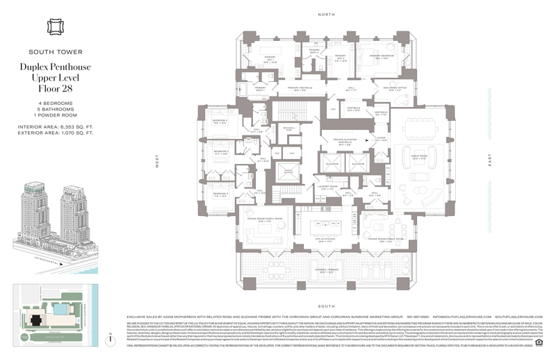7 bedroom Condominium at 1355 S Flagler Drive #South Tower Duplex Ph, Jefferson Park, West Palm Beach — photo 4