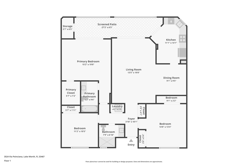 3 bedroom Condominium at 3524 Via Poinciana #303, Poinciana - Norfolk, Lake Worth — photo 2