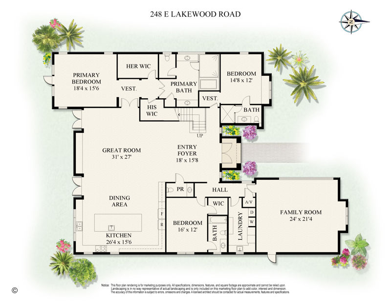 6 bedroom Single Family Residence at 248 E Lakewood Road, Lakewood, West Palm Beach — photo 2