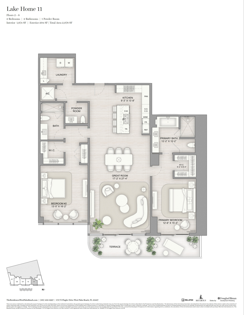 2 bedroom Condominium at 1717 N Flagler Drive #211, The Ritz-Carlton Residences West Palm Beach, West Palm Beach — photo 2