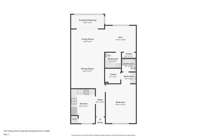 1 bedroom Condominium at 1101 Colony Point Circle #404, Colony Point 4 Condo, Pembroke Pines — photo 3