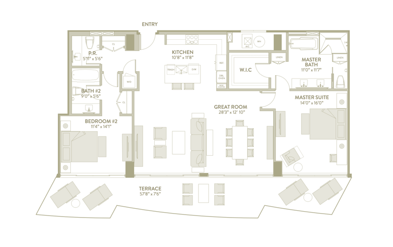 2 bedroom Condominium at 3100 N Ocean Drive #H-1506, Amrit Ocean , Singer Island — photo 3