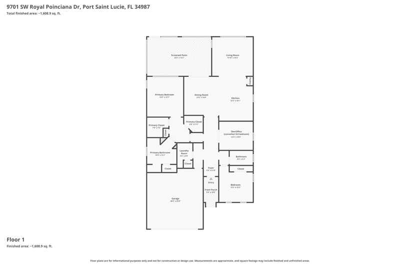 2 bedroom Single Family Residence at 9701 SW Royal Poinciana Drive, Vitalia, Port St. Lucie — photo 2