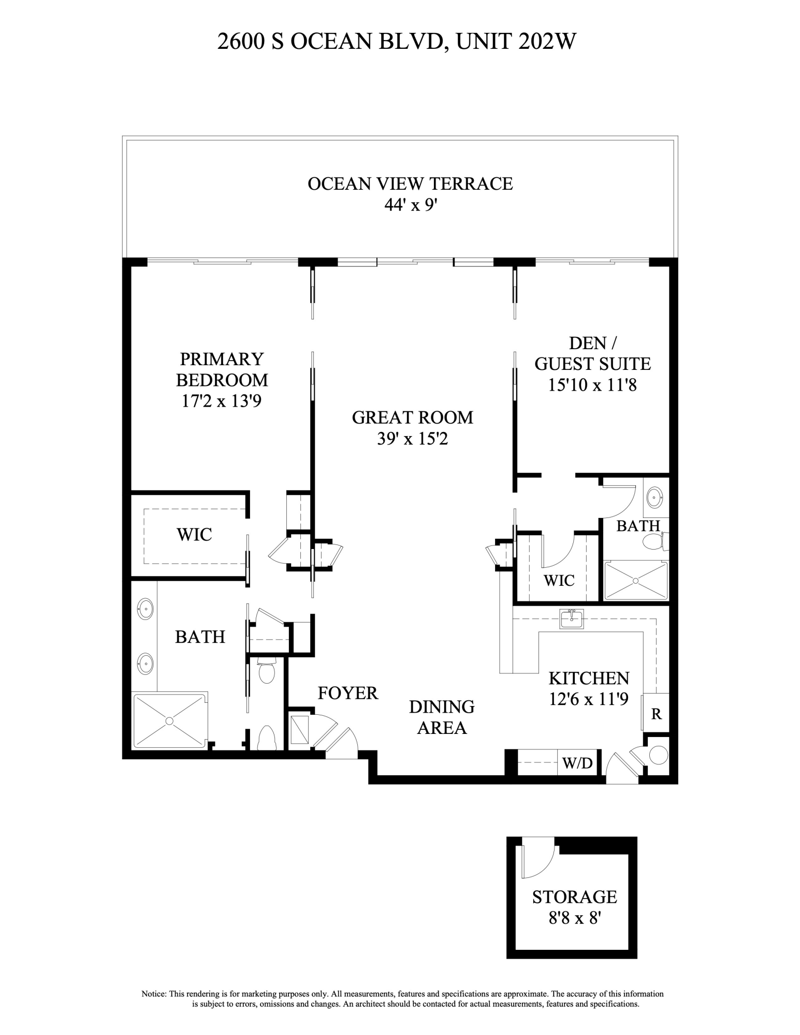 2 bedroom Condominium at 2600 S Ocean Boulevard #202w, Twenty Six Hundred Condo, Palm Beach — photo 2