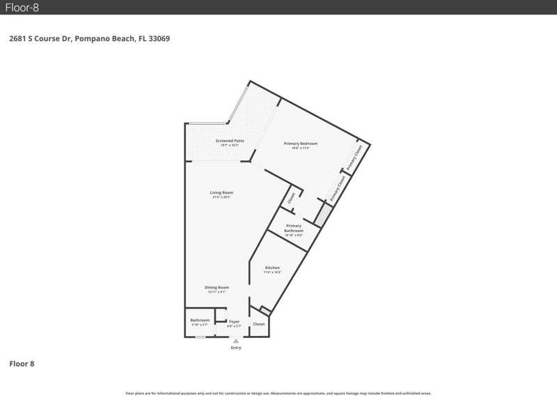 1 bedroom Condominium at 2681 S Course Drive #808, No 22 Palm-Aire Country Club, Pompano Beach — photo 1