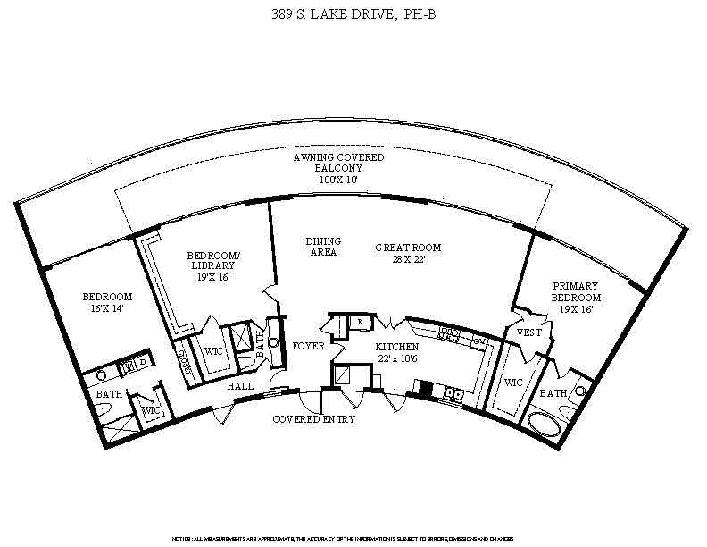 3 bedroom Stock Cooperative at 389 S Lake Drive #Phb, Three Eighty Nine Corp Lessee, Palm Beach — photo 2