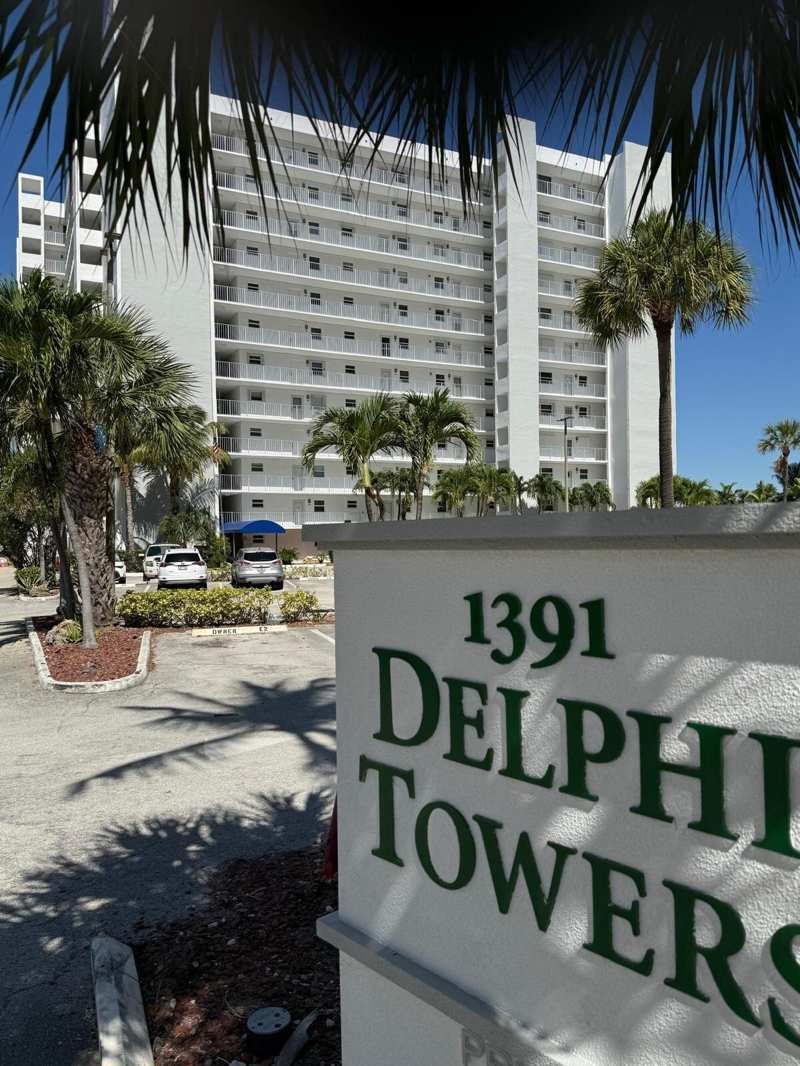 2 bedroom Condominium at 1391 S Ocean Boulevard #308, Delphi Towers Condo, Pompano Beach — photo 1