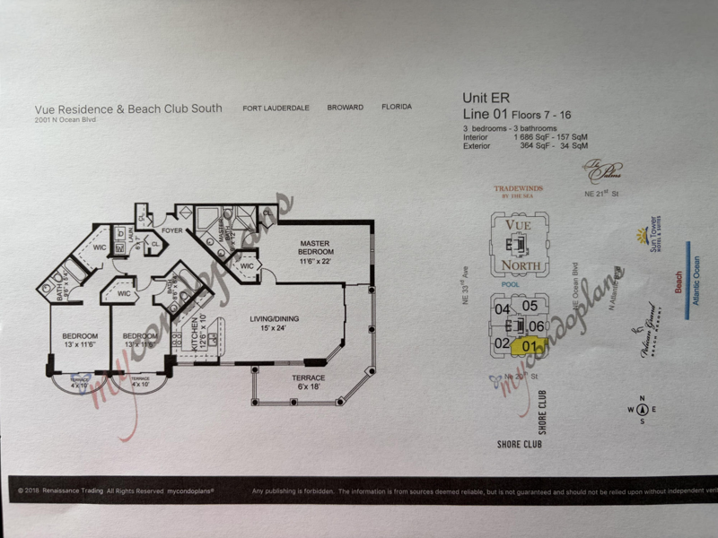 3 bedroom Condominium at 2001 N Ocean Boulevard #Apt 1201, Vue Condo, Fort Lauderdale — photo 3