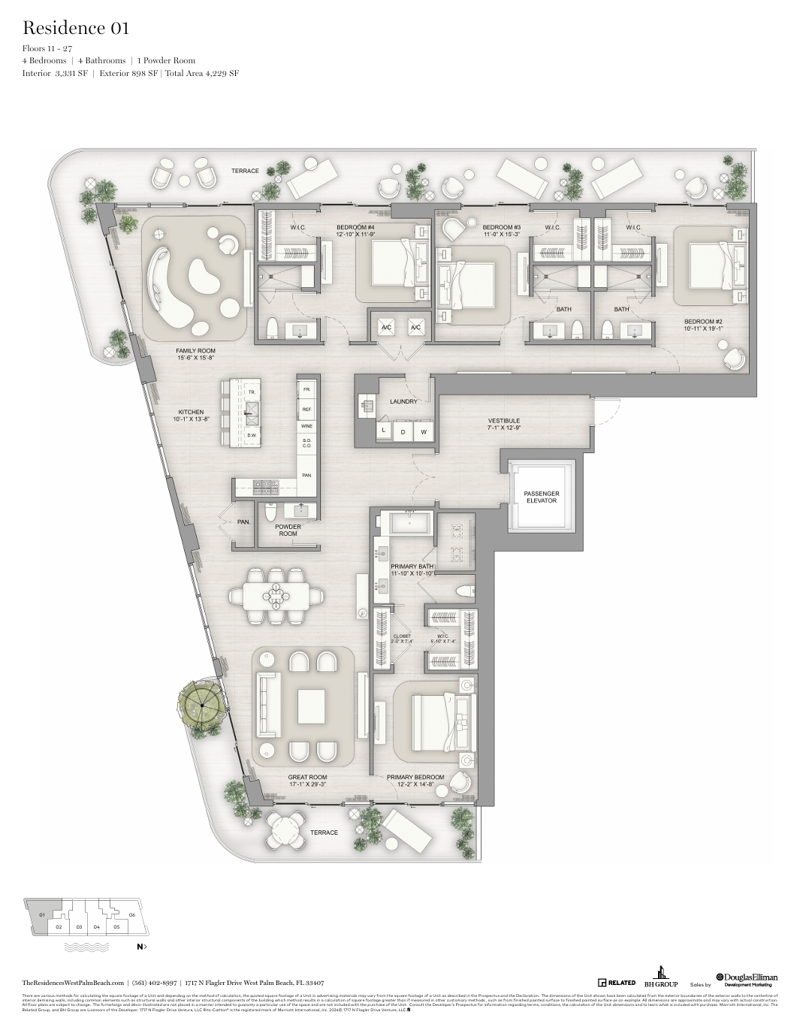 4 bedroom Condominium at 1745 N Flagler Drive #2601, The Ritz-Carlton Residences West Palm Beach, West Palm Beach — photo 2