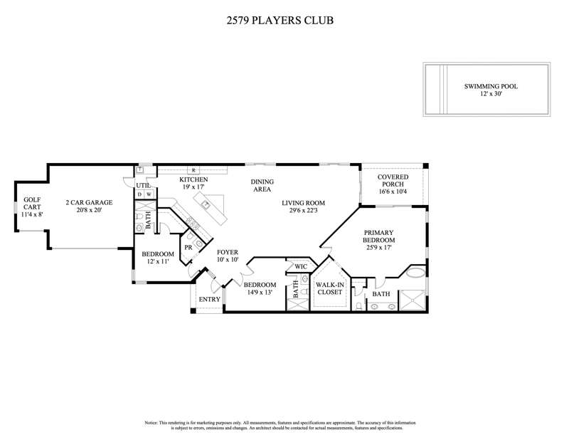 3 bedroom Single Family Residence at 2579 Players Court, Eagles Landing Of P B Polo And Country Club, Wellington — photo 3