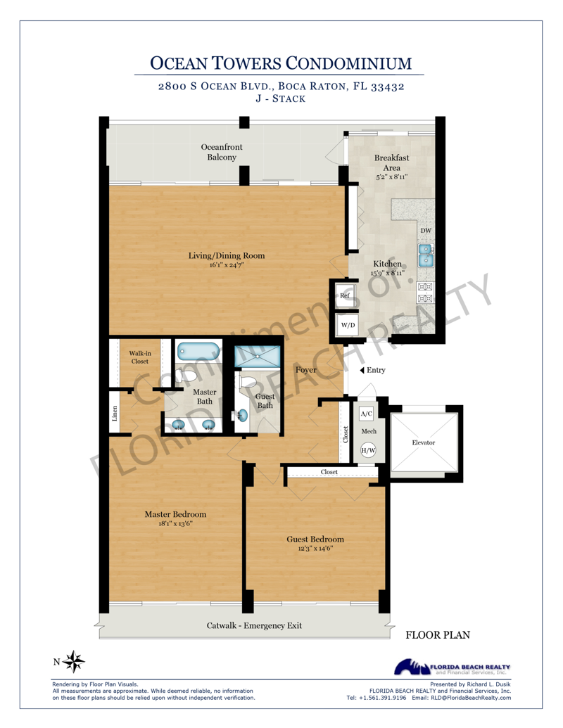 2 bedroom Condominium at 2800 S Ocean Boulevard #Apt 5-j, Ocean Towers Condo, Boca Raton — photo 4