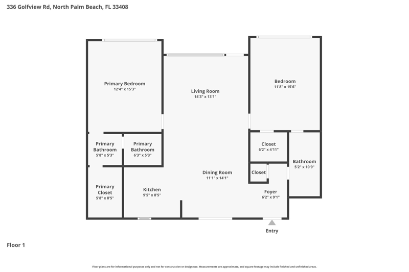 2 bedroom Condominium at 336 Golfview Road #619, Gemini Condo, North Palm Beach — photo 2