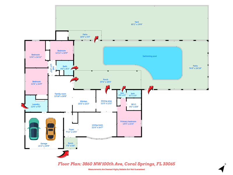 4 bedroom Single Family Residence at 3860 NW 100th Avenue, Coral Springs Lakes, Coral Springs — photo 2