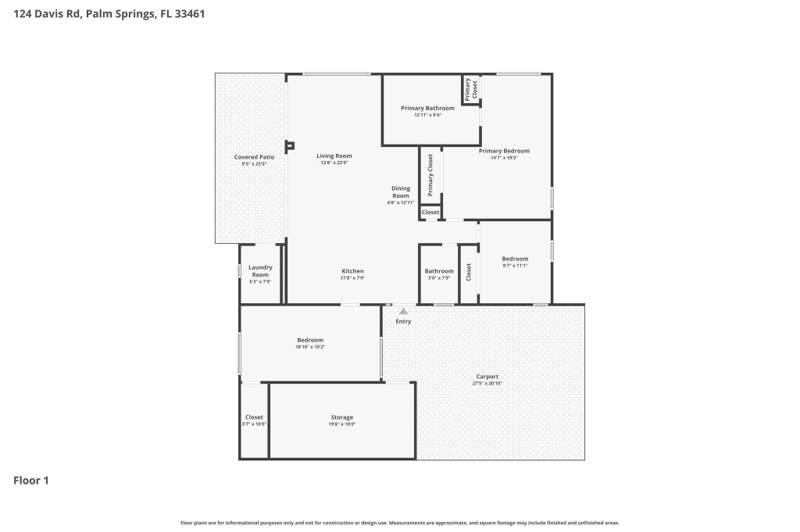 3 bedroom Single Family Residence at 124 Davis Road, Palm Springs Village 5, Palm Springs — photo 3