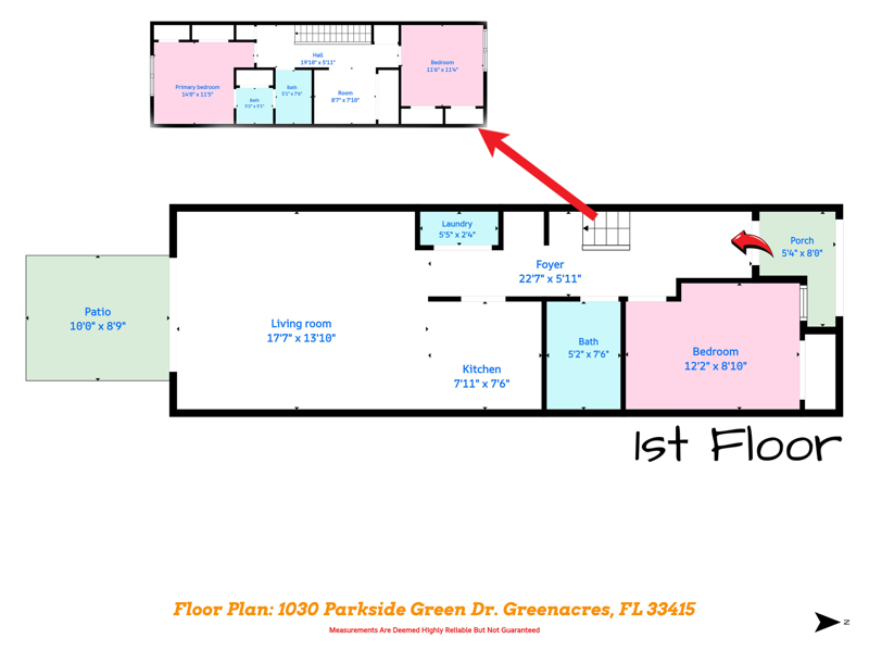 3 bedroom Townhouse at 1030 Parkside Green Drive #A, Parkside Green, Greenacres — photo 2
