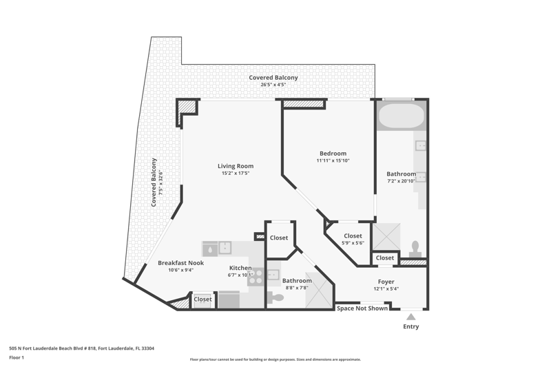1 bedroom Condominium at 505 N Fort Lauderdale Beach Boulevard #2018, Q Club Resort & Residences Condo, Fort Lauderdale — photo 2