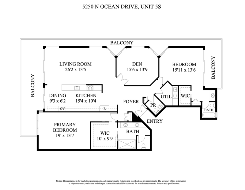 2 bedroom Condominium at 5250 N Ocean Drive #5s, Capri Of Singer Island Condo, Singer Island — photo 3