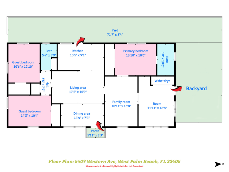 3 bedroom Single Family Residence at 5409 Western Avenue, El Monte Park, West Palm Beach — photo 2
