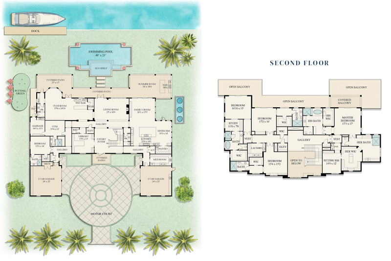 5 bedroom Single Family Residence at 215 W Key Palm Road, Royal Palm Yacht & Country Club, Boca Raton — photo 2