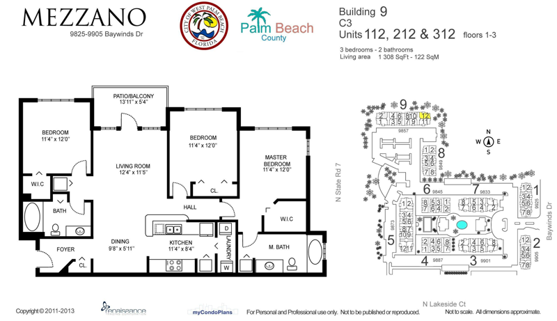 3 bedroom Condominium at 9857 Baywinds Drive #9112, Mezzano Condo, West Palm Beach — photo 2