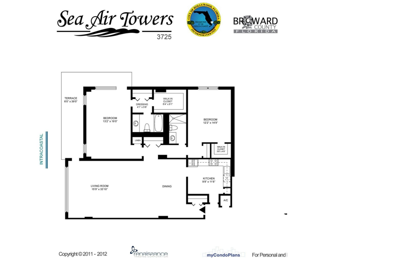 2 bedroom Condominium at 3725 S Ocean Drive #727, Sea Air Towers , Hollywood — photo 2