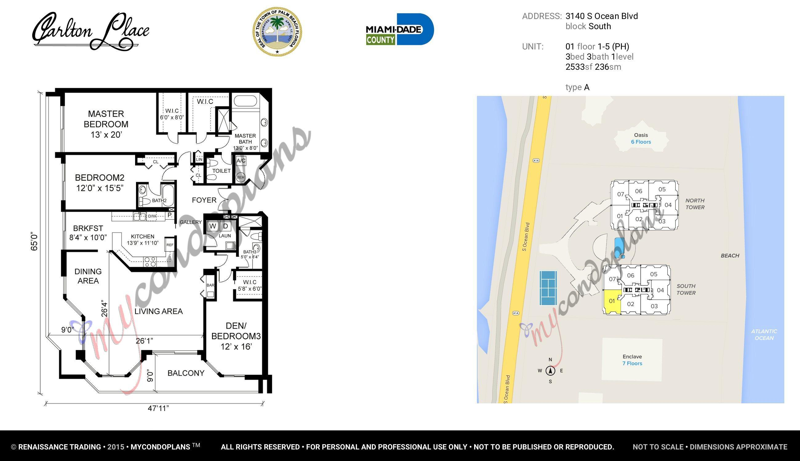 3 bedroom Condominium at 3140 S Ocean Boulevard #101 S, Carlton Place Condo, Palm Beach — photo 2
